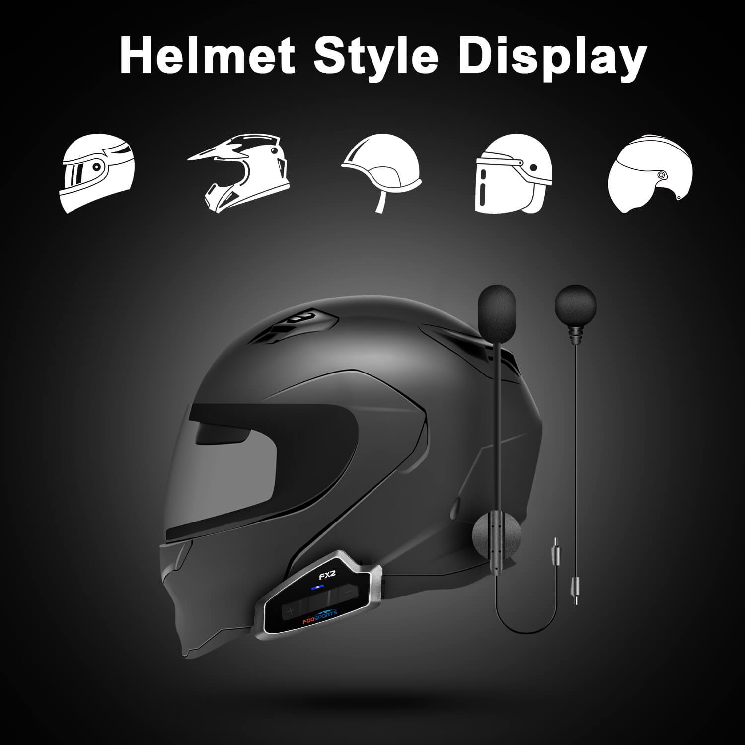 Compatible with many types of helmets Universal fit
