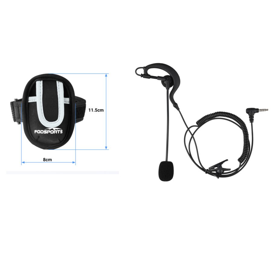 Ear Hook Earphone Intercom Headset And Arm Bag