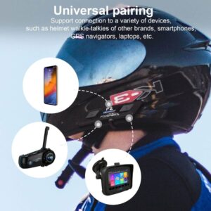 Jual BEST GEARELEC Motorcycle Helmet Bluetooth Intercom Headset 4 Riders 1500m Ip67 Helmet Communication System Music Sharing Motorbike I.1489828038 - View #11