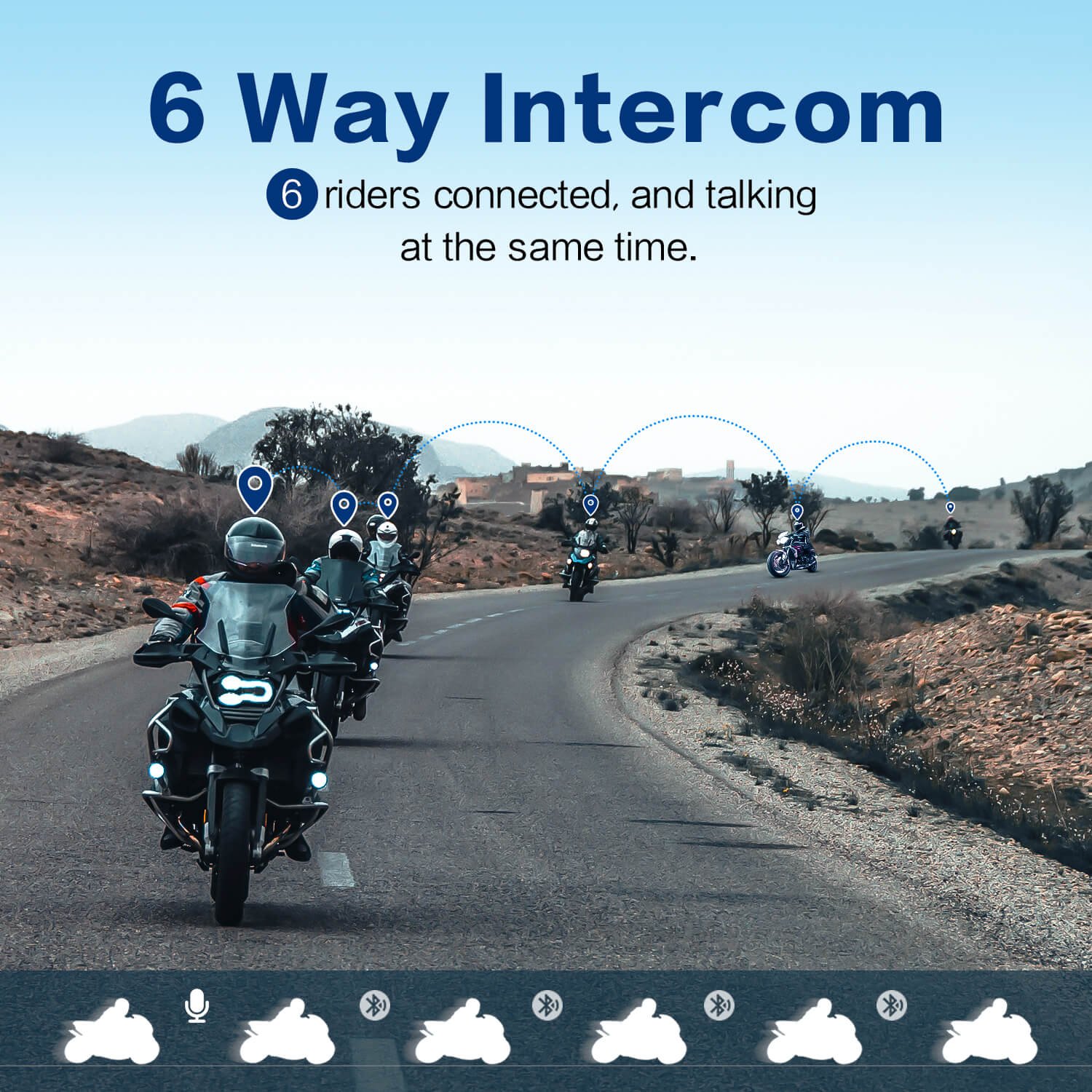 FX6 S 6 Riders-intercom