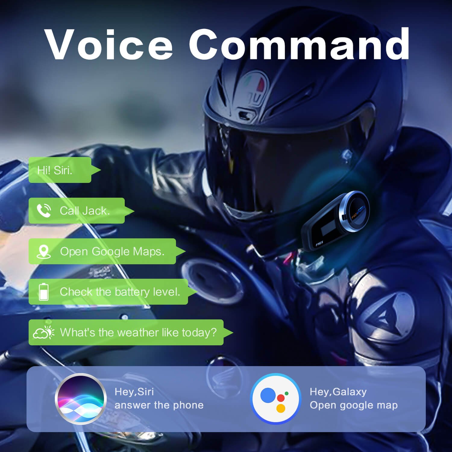 Fodsports FX6 S voice assistant