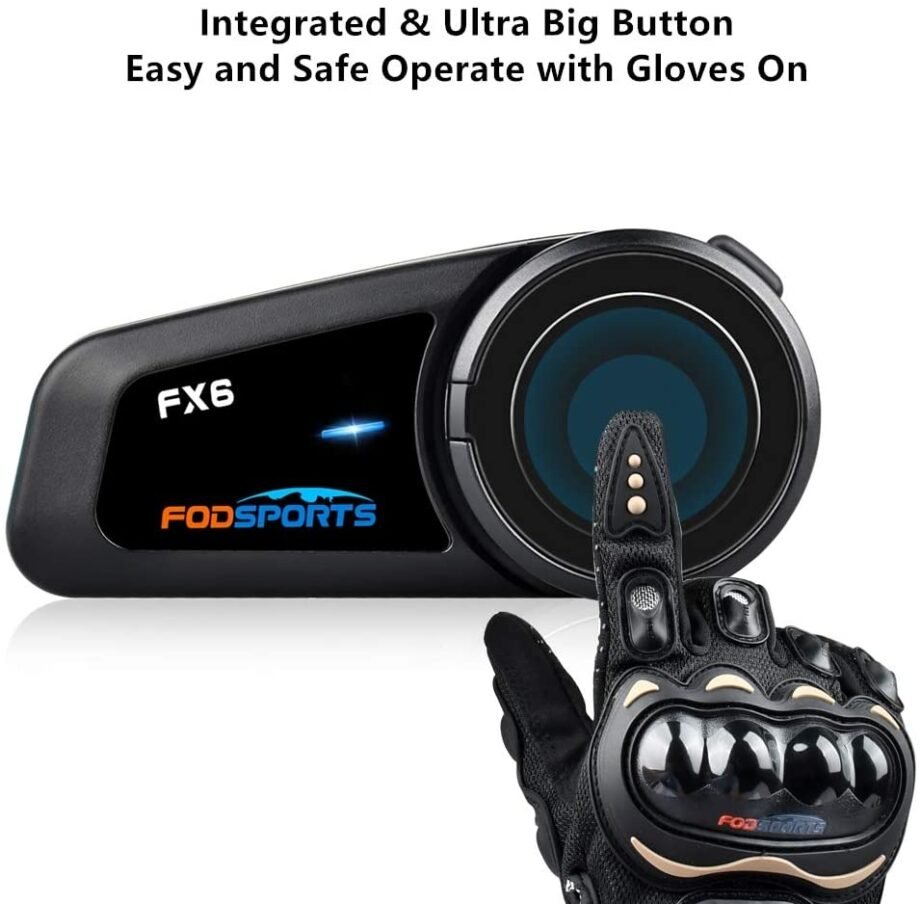 Fodsports FX6 6 Riders Group Motorbike Intercom 3