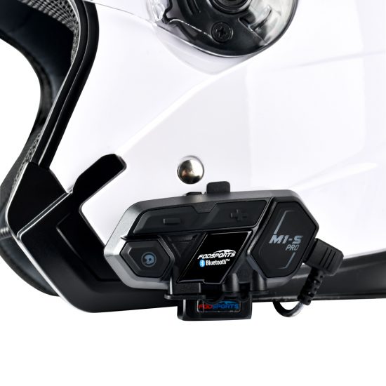 M1S/M1S Pro Motorcycle Bluetooth Intercom Headset Kit – Includes Hard & Soft Microphones, Easy Helmet Installation