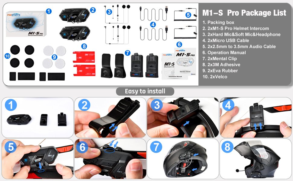 M1s PRO Intercom dual pack