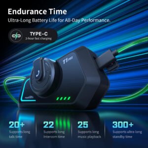 Fodsports T1 Pro 4 To 6 Riders Helmet Bluetooth Headset