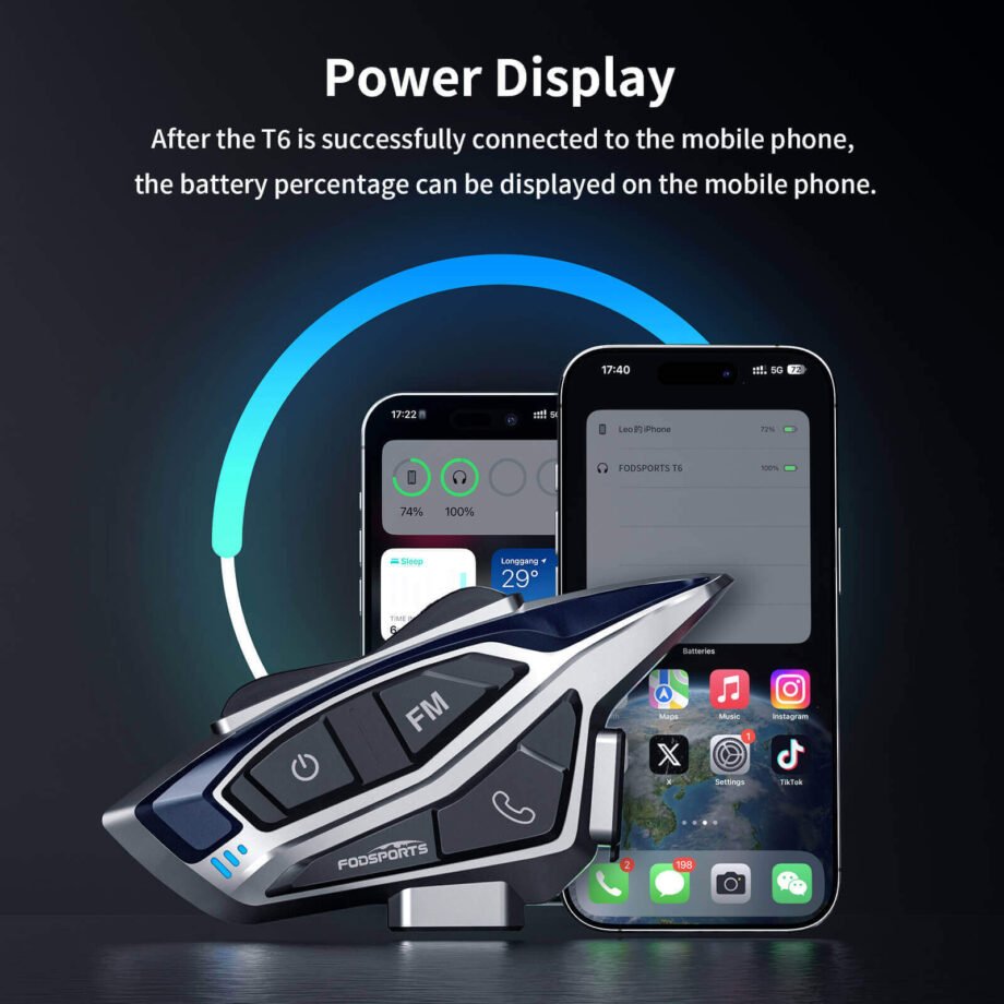 display T6 power status on your phone