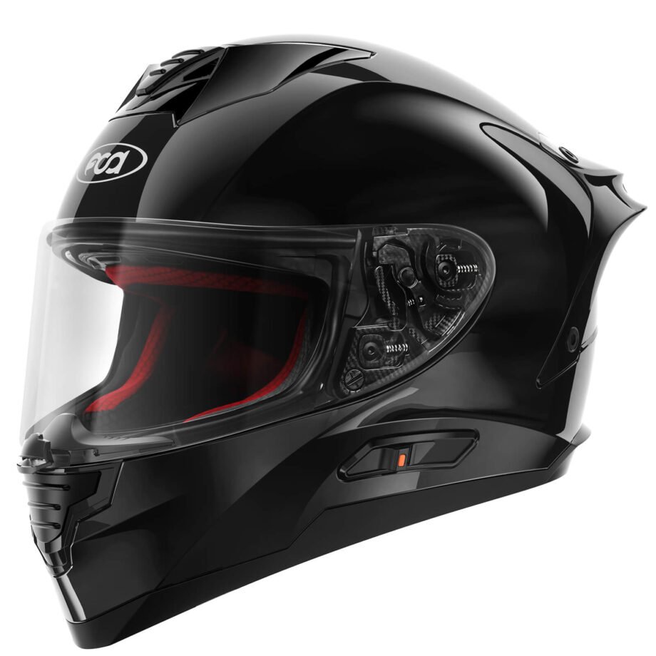 Fodsports FS 90 full face motorcycle helmet bright black version
