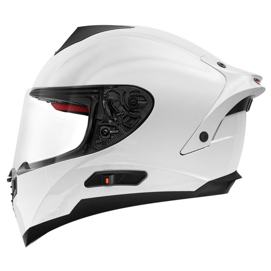 fodsports fs 90 full face motorcycle helmet shiny white version