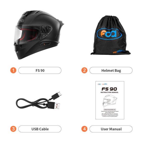 Fodsports FS 90 helmet packing list