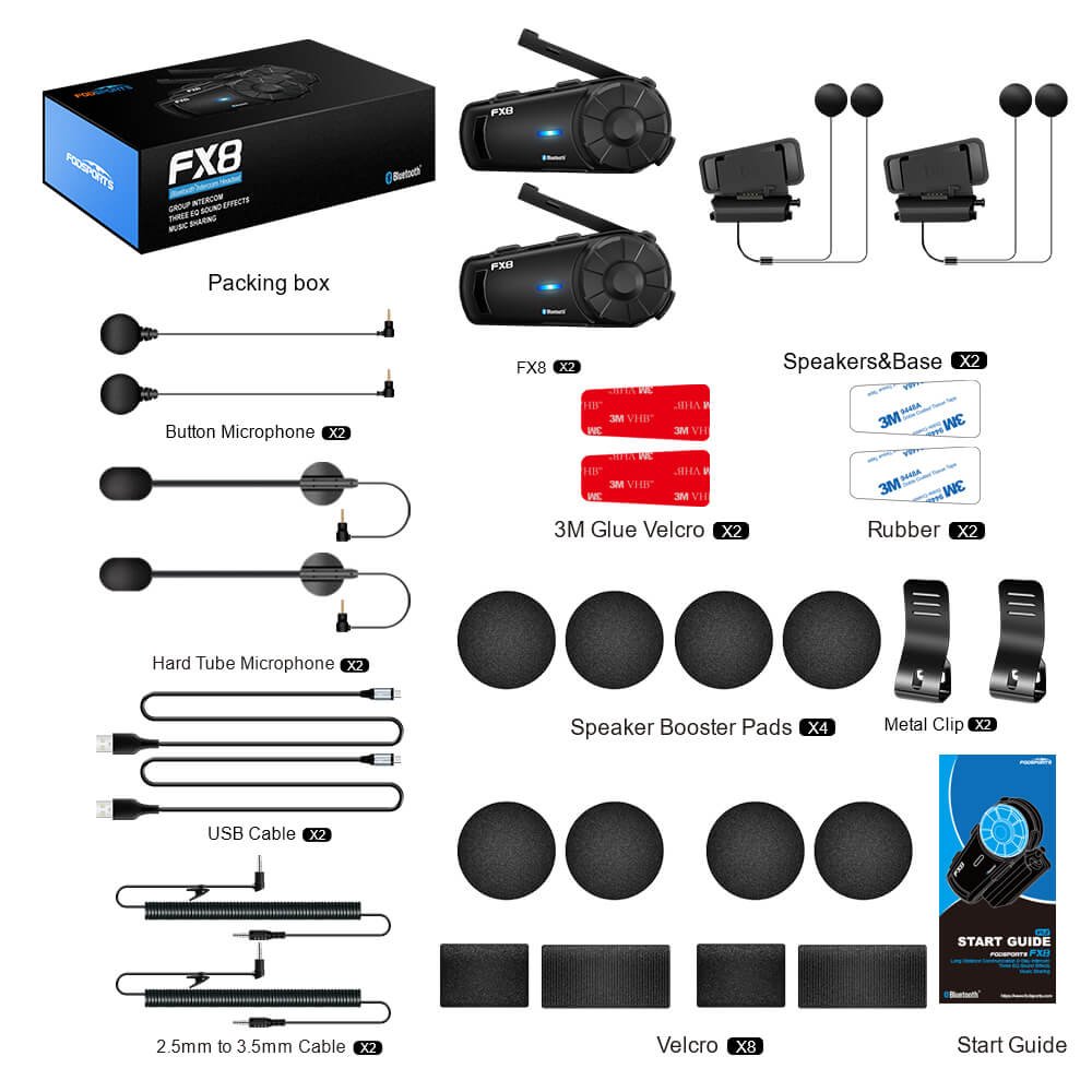fodsports fx8 dual pack intercom box contents fodsports fx8 dual pack intercom box contents