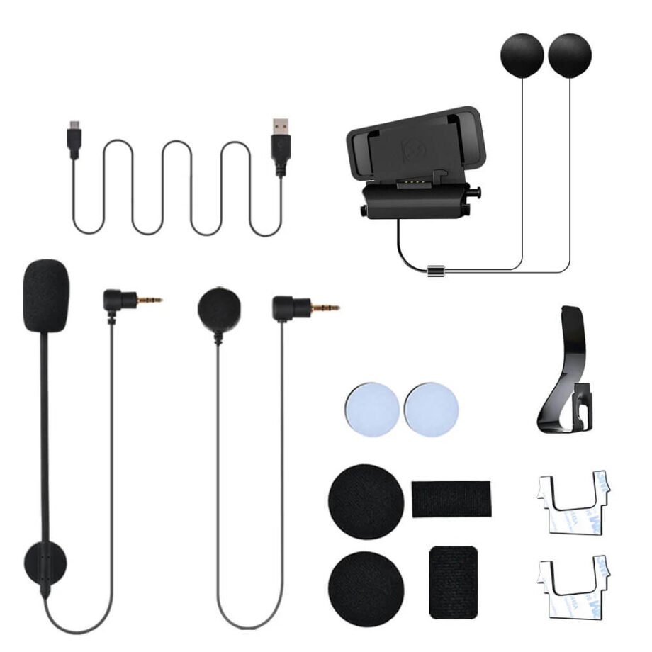 FODSPORTS FX8 Headphone Accessory - Bluetooth Headset for Motorcycle Helmet