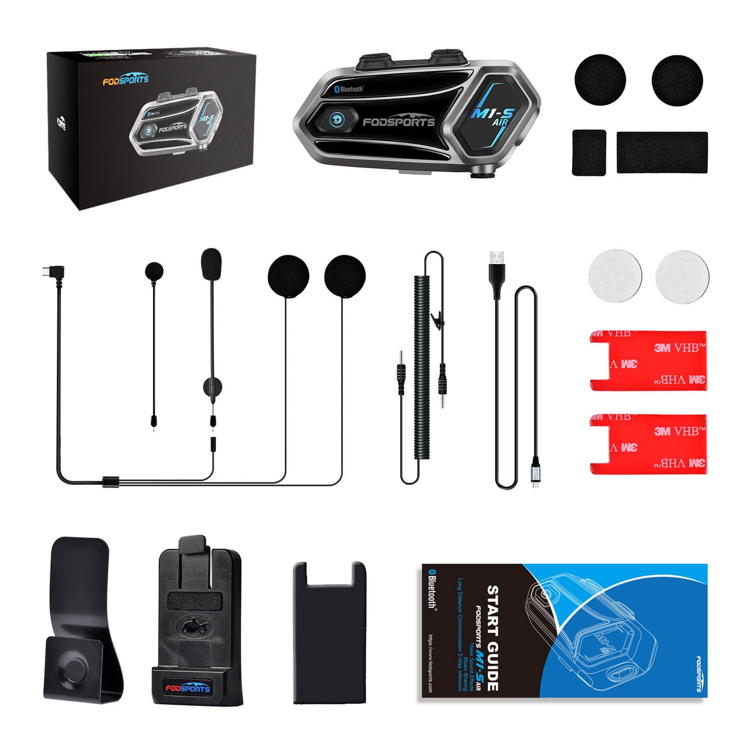 Fodsports M1-S Air single pack packing list Fodsports M1-S Air single pack packing list