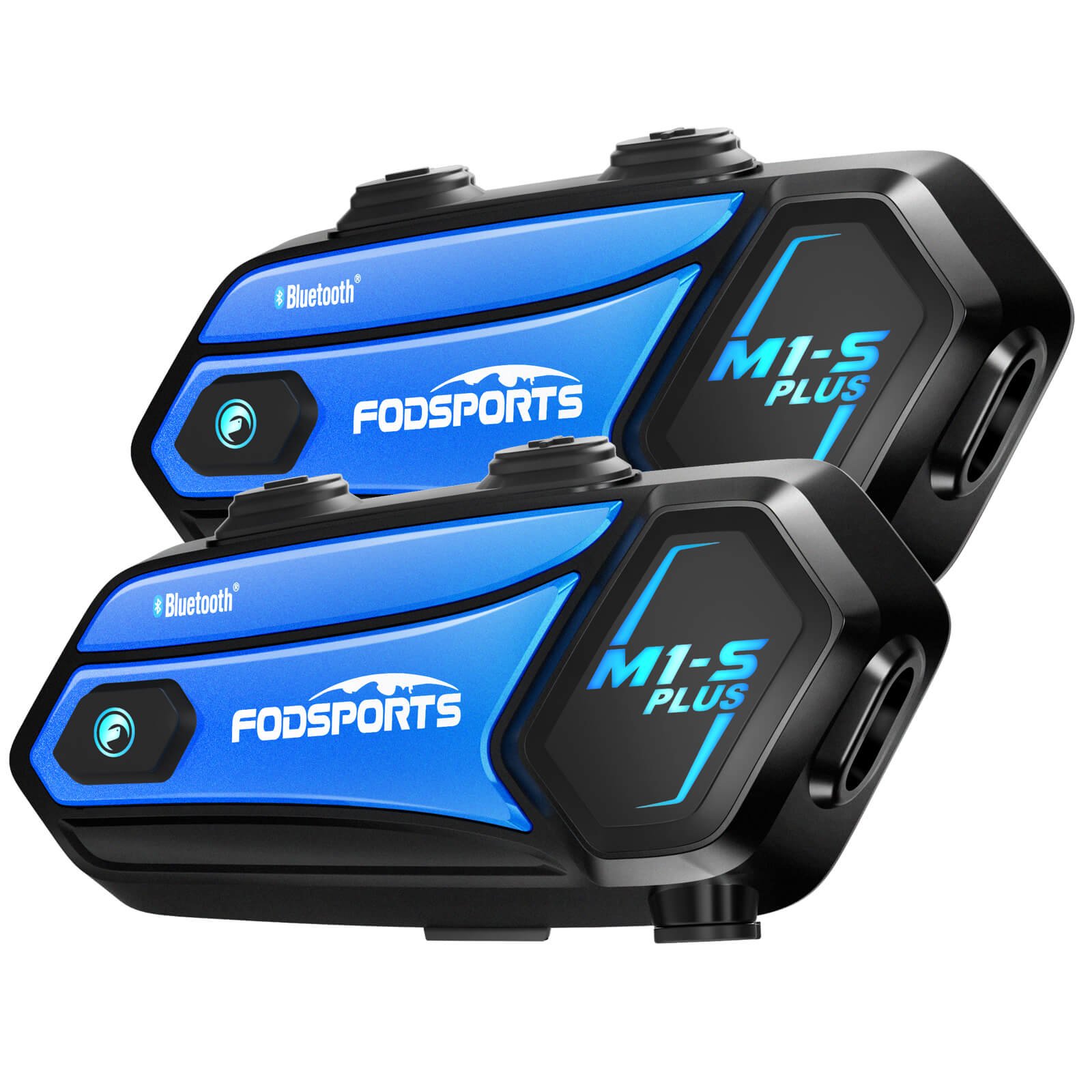 M1s Plus Bluetooth Intercom & Music Share Dual Pack Fodsports M1-S Plus dual pack