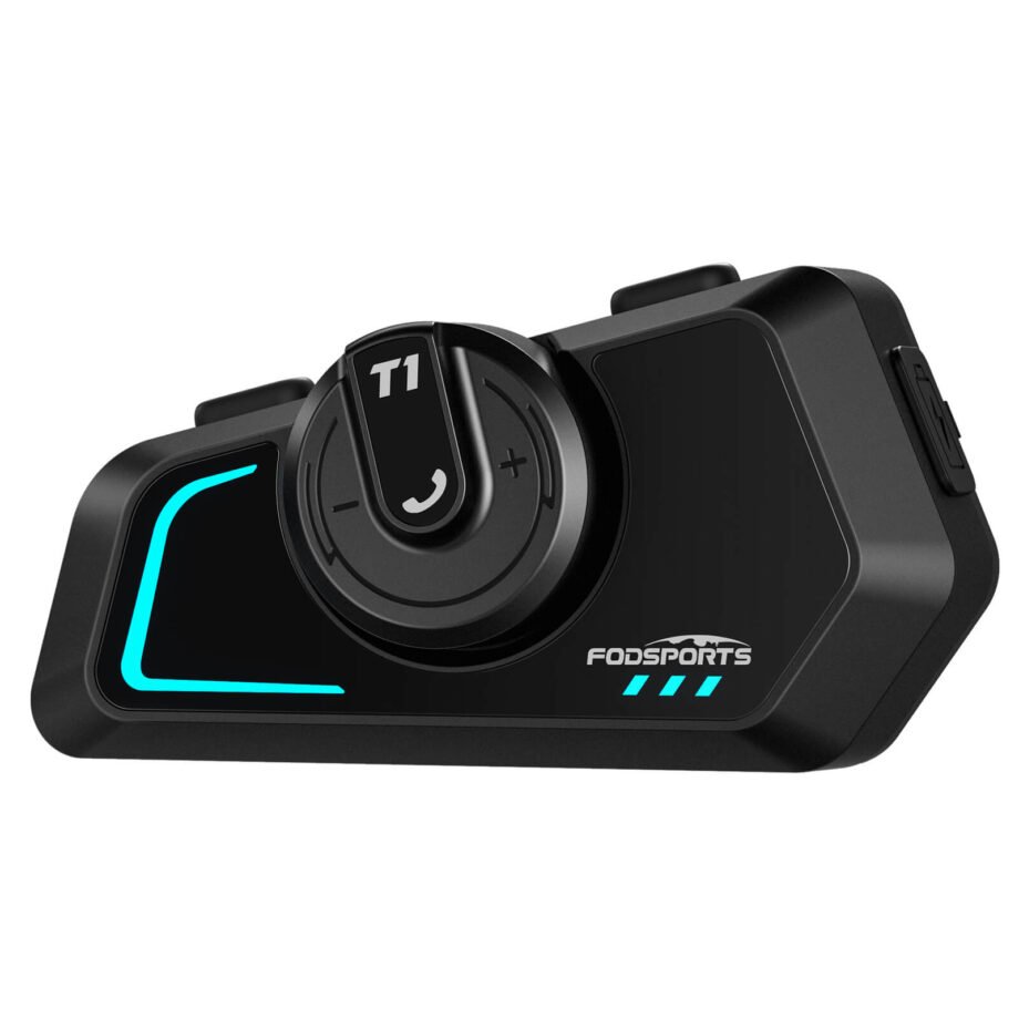Système de communication moto Fodsports T1, casque 2 voies, pack unique