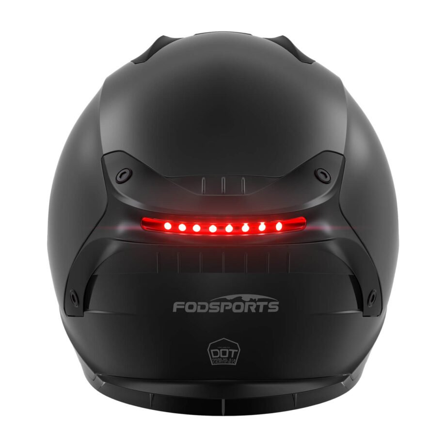 FS 90 motorcycle helmet back view