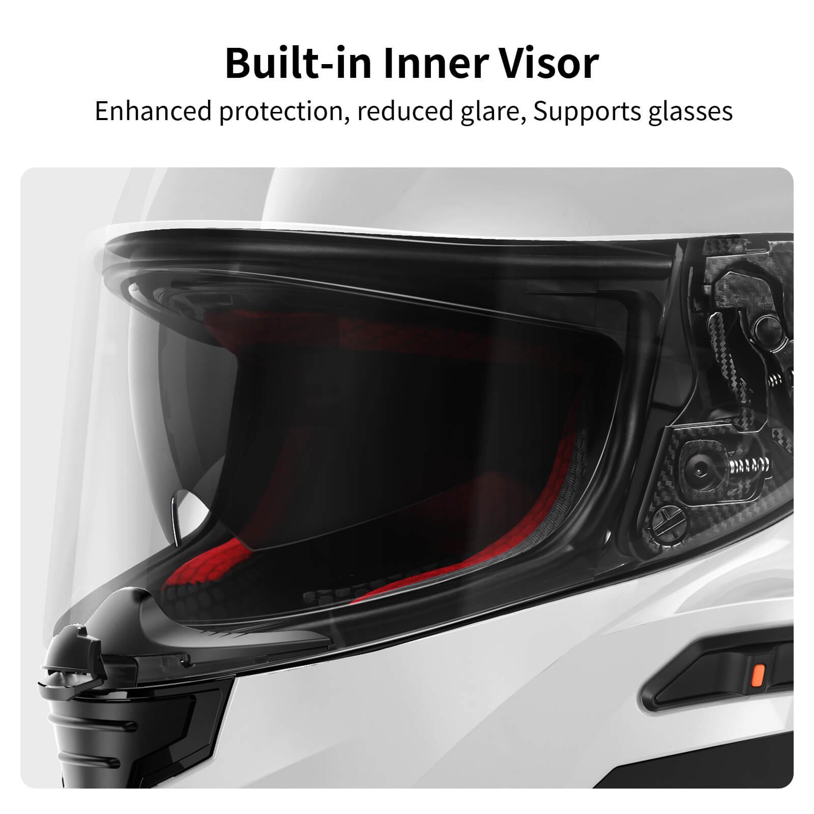 fs 90 shiny white motorcycle helmet built-in inner visor fs 90 shiny white motorcycle helmet built-in inner visor