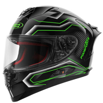 motorcycle helmet green black version - Fodsports helmet