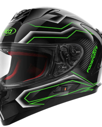 motorcycle helmet green black version - Fodsports helmet