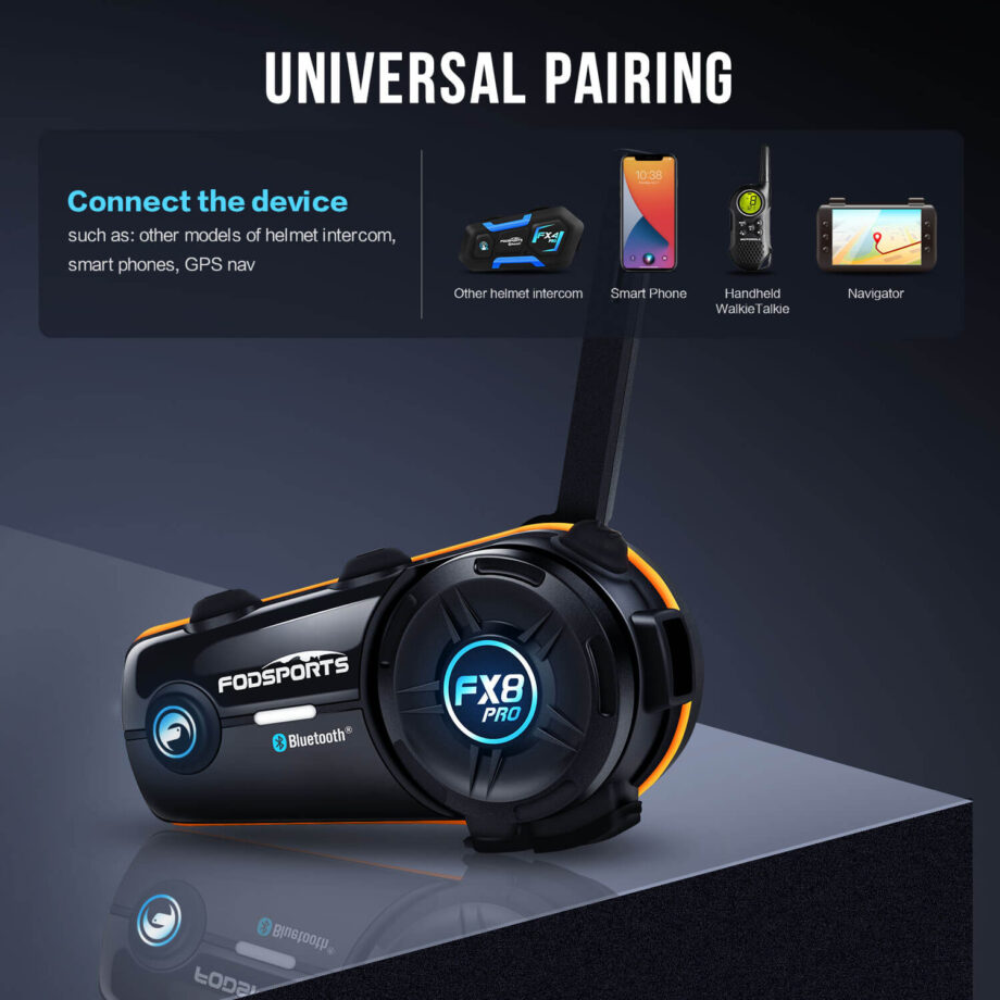 Fodsports FX8 PRO Motorcycle Bluetooth Intercom Helmet