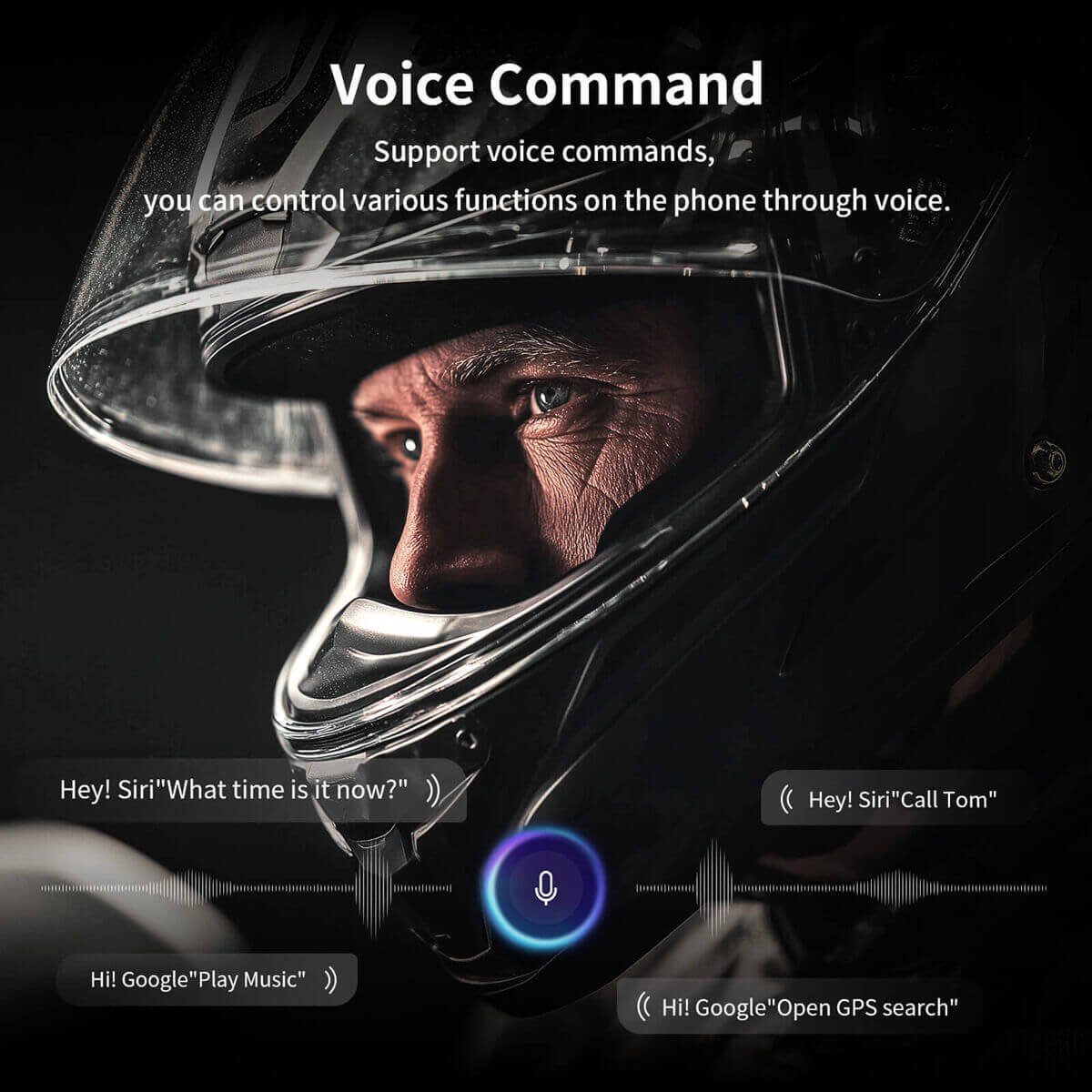 use voice command on Fodsports T5 and T6 