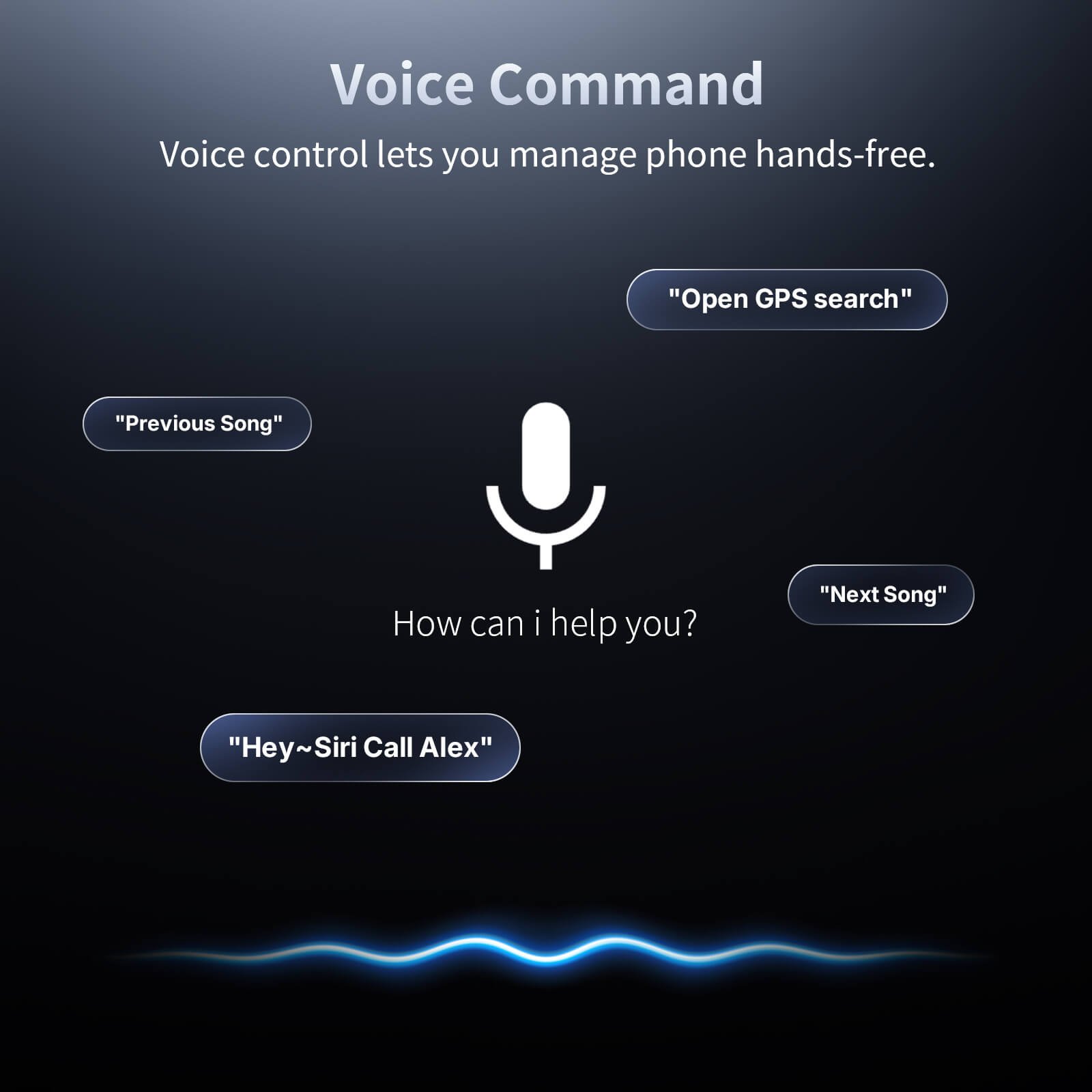 Fodsports T5 2 Way Bluetooth Intercom 8 voice command ability on Fodsports T5